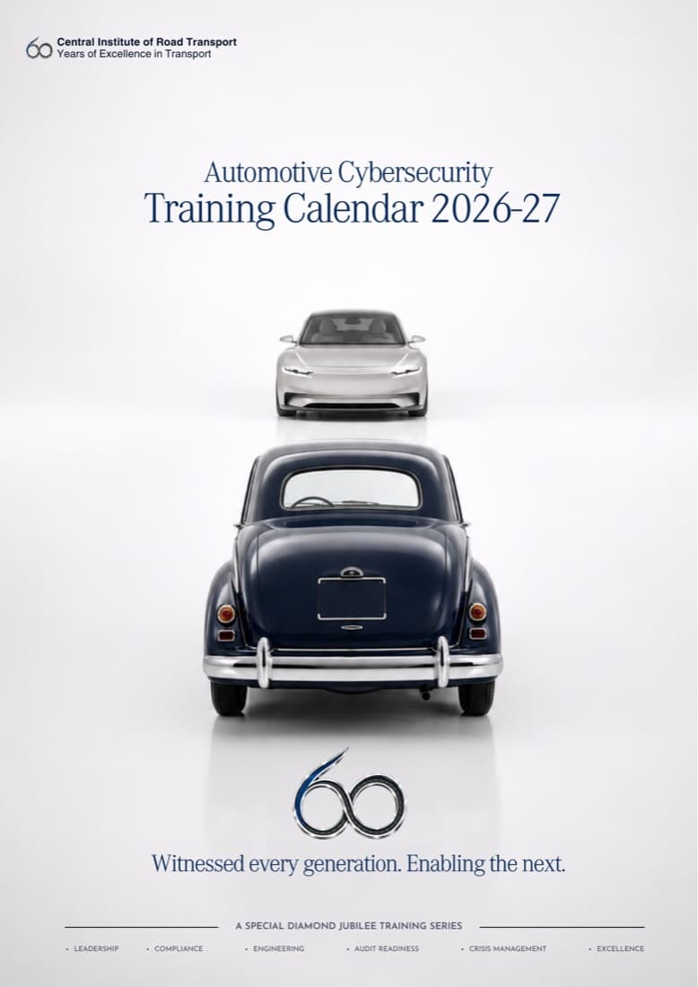 Automotive Cybersecurity Training Calendar 2026-27 — cover